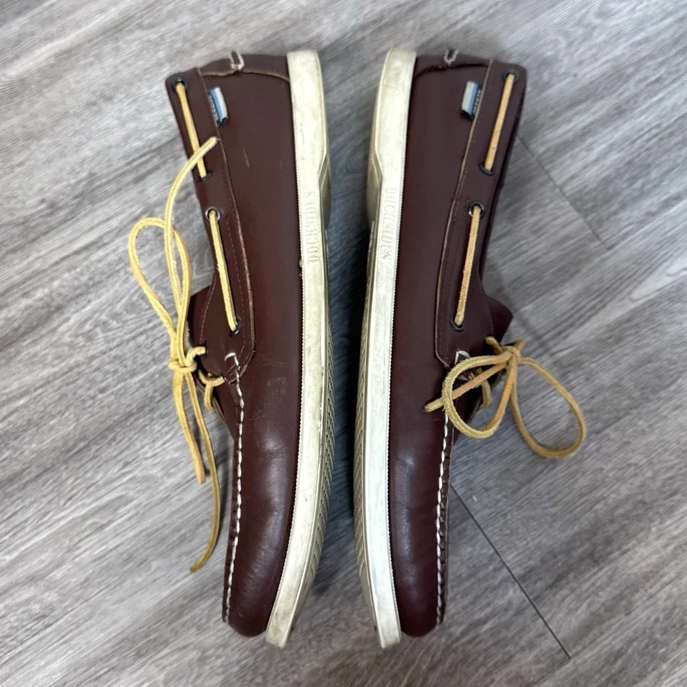 Sebago Docksides Boat Shoes Mens Size 15 M Waxed Brown Leather Preppy Nautical